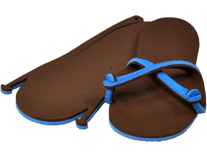 Sandale homme bleu / chocolat x 45